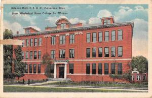 Columbus Mississippi birds eye view Science Hall of I.I.C.  antique pc Y14454