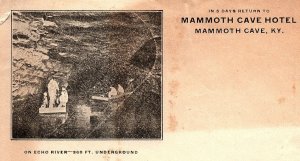 1920s MAMMOTH CAVE KY MAMMOTH CAVE HOTEL ENVELOPE ECHO RIVER VIEW Z5222