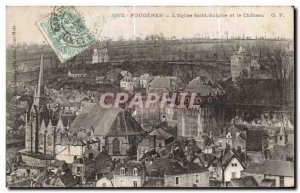 Old Postcard Fougeres The Saint Sulpice Church and the Chateau