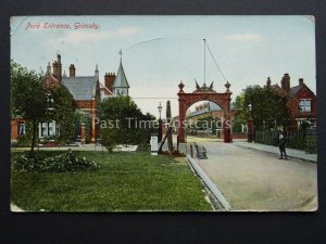 Lincolnshire GRIMSBY Park Entrance c1909 Old Postcard by Jay Em Jay