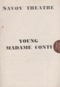 Young Madame Conti Savoy Martin Solomon London Theatre  Programme