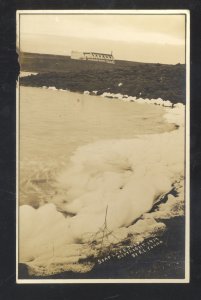 RPPC SOAP LAKE WASHINGTON SOAP LAKE SUDS VINTAGE AZO REAL PHOTO POSTCARD