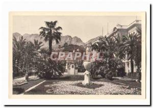 Menton Old Postcard The public garden