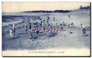 Postcard Old Saint Brevin Les Pins Beach Children