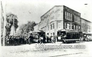 Real Photo, Electric Cars, July 4th 1894 - Calais, Maine ME  