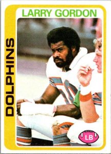 1978 Topps Football Card Larry Gordon Miami Dolphins sk7222
