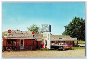 c1950's Verona Motel & Cafe Restaurant Rooms Cars Tupelo Mississippi MS Postcard