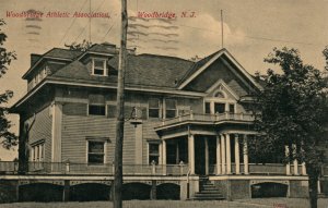 WOODBRIDGE NJ ATHLETIC ASSOCIATION ANTIQUE POSTCARD