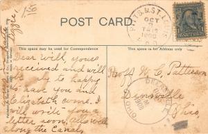 F25/ Newcomerstown Ohio Postcard 1908 Birdseye View Homes