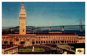 Postcard TRAIN STATION SCENE San Francisco California CA AT0486