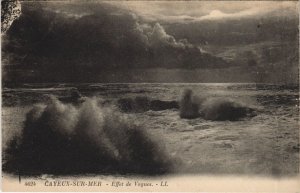 CPA CAYEUX-SUR-MER effet de vagues (49916)