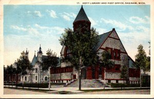 Michigan Saginaw Hoyt Library and Post Office 1919