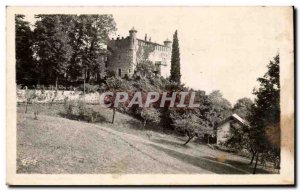 Old Postcard The Castle of Bourdeau Le Bourget Lake and Mount Rovard