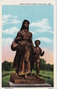 Oklahoma Ponca City Pioneer Woman Statue Curteich