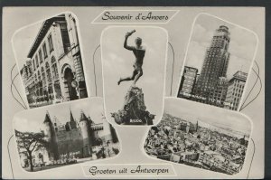 Belgium Postcard - Souvenir d'Anvers - Groeten Uit Antwerpen  RS5639