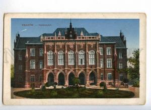 232873 POLAND KRAKOW university Vintage postcard