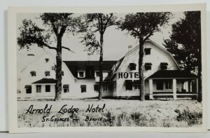 Canada RPPC St. Georges Beauce Arnold Lodge Hotel Postcard P13