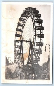 RPPC Riesenrad Ferris Wheel WIEN VIENNA Austria Postcard