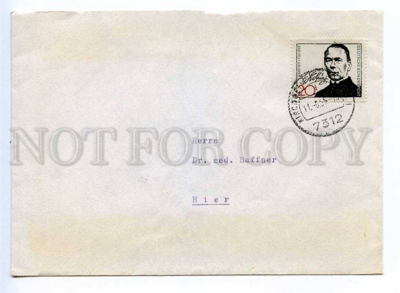 273162 GERMANY 1965 year Kirchheim real post COVER