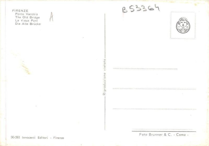 B53364 Firenze Ponte Vecchio   italy