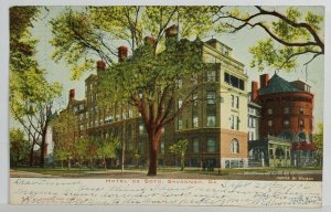 Savannah Georgia View of  Hotel De Soto 1906 to Dover Delaware Postcard T10