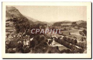 Old Postcard Lourdes Overview of the Basilica st Calvary taking the Chateau Fort