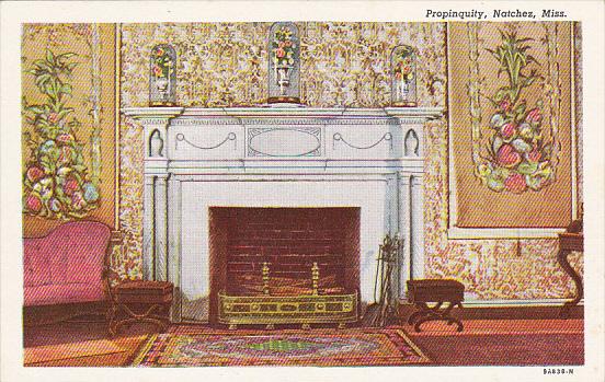 Mississippi Natchez Fireplace In Propinquity Built In 1790s