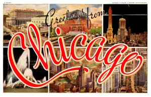 Illinois Chicago LARGE LETTERS