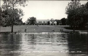 Angola IN Potawatomi Inn Pokagon State Park c1940 Real Photo Postcard