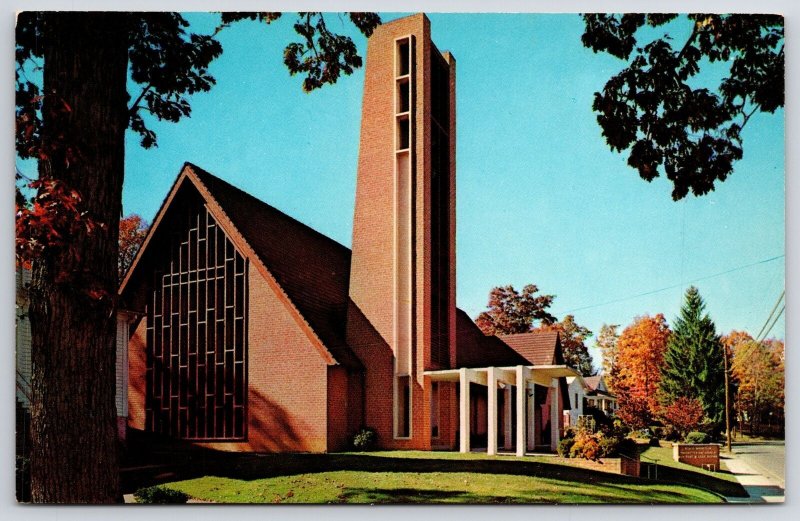 Presbyterian Church Black Mountain North Carolina Grounds & Plants View Postcard