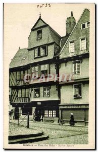 Morlaix Old Postcard Place des Halles