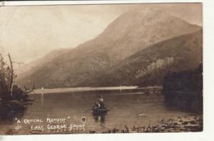 NY   LAKE GEORGE   Sport, A CRITICAL MOMENT, Fishing  190...