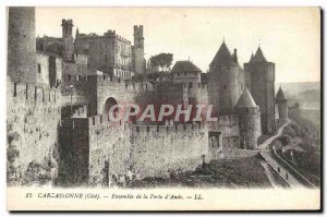 Old Postcard Set Carcassonne the door & # 39Aude