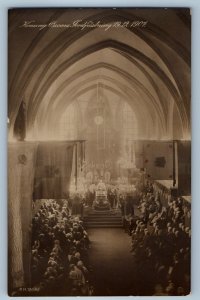 Stockholm Sweden Postcard King Oscar Ford Fortress Funeral 1907 RPPC Photo