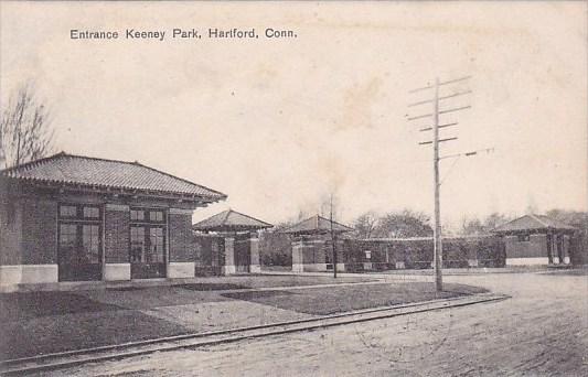 Connecticut Hartford Entrance Keeney Park 1908