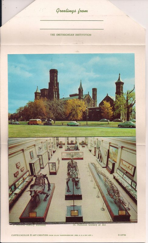 Smithsonian Institution Washington DC, DINOSAUR, Museum, Zoo, Souvenir Folder