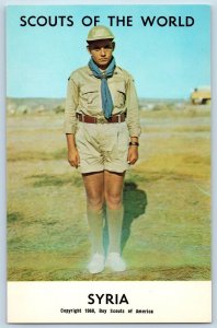 c1968's Syria Scouts Of The World Boy Scouts Of America Youth Vintage Postcard