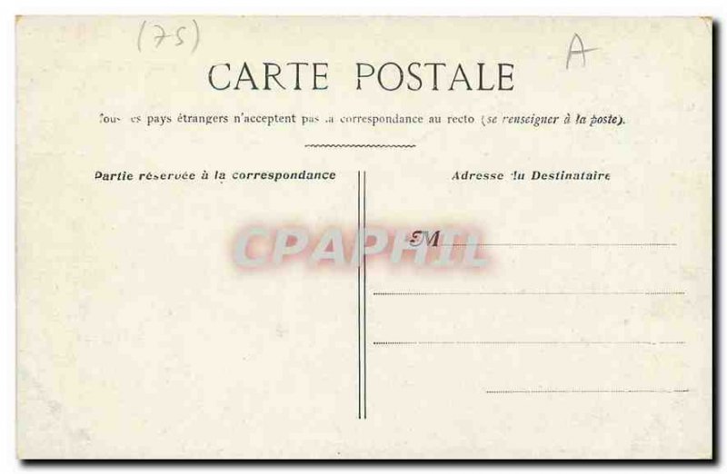 Old Postcard Paris Buttes Chaumont The Brick Bridge