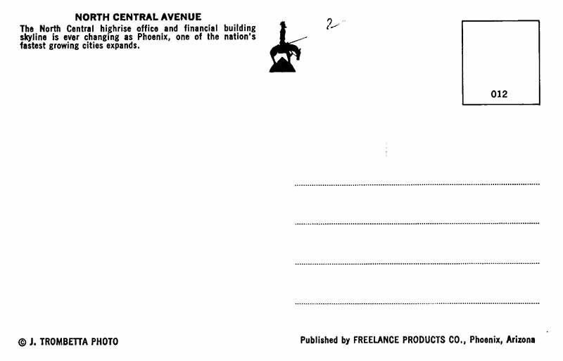 Postcard BUILDING SCENE Phoenix Arizona AZ AS2327