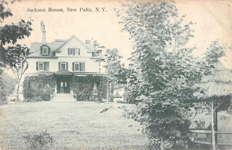 New Paltz New York Jackson House Street View Antique Postcard K51576