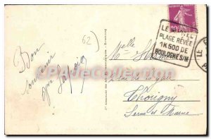 Old Postcard Le Portel The Beach And Cliffs