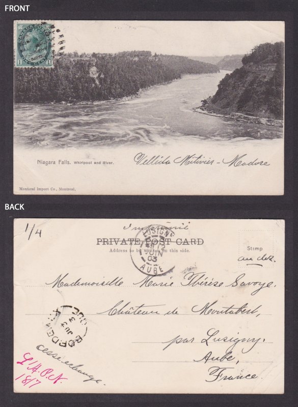 Postcard, CANADA, Niagara Falls, Whirlpool and River