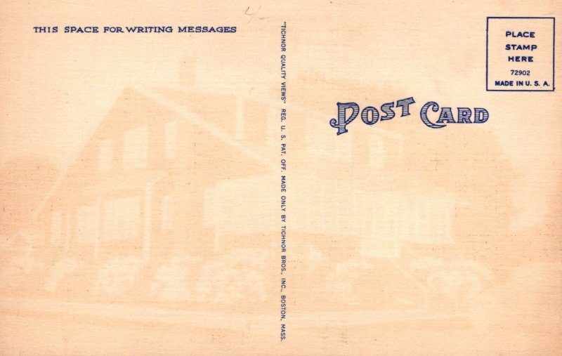 Postcard Abbey Cottage Rehoboth Beach Delaware DE