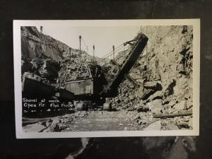 Mint Canada RPPC Postcard Mine Shovel in Pit Mine Canada