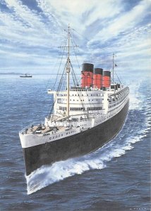 SS Queen Mary Cunard Line & Interior Vies Ship Unused 