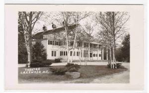 Theatre Theater Lakewood Maine real photo rppc postcard