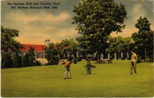 PC GOLF, USA, ARK. HOT SPRINGS GOLF AND COUNTRY CLUB, Vintage Postcard (b45409)