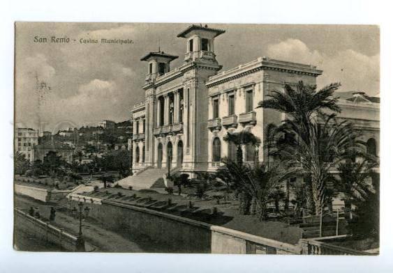 132776 ITALY SAN REMO Casino Municipale Vintage postcard
