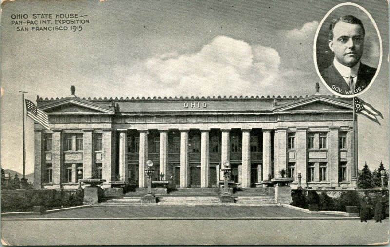 Vtg Postcard Ohio State House - Panama Pacific International Exposition 1915