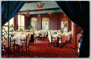 Vtg Medicine Hat Alberta Canada Four Seasons Restaurant 1960s View Postcard